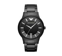 Emporio Armani Orologio Analogico al Quarzo Donna con Cinturino in Acciaio Inossidabile AR11184, Nero