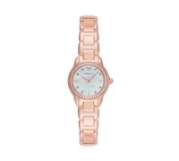 Emporio Armani Orologio Analogico al Quarzo Donna con Cinturino in Acciaio Inossidabile AR11671, Tono Oro Rosa e Bianco Neve, 26 mm