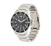 Emporio Armani Orologio analogico 'WORLD EXPLORER' nero / argento Uomo Emporio Armani One Size