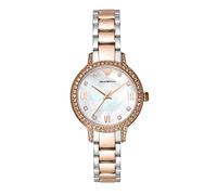 Emporio Armani Orologio Analogueico Quarzo Uomo con Cinturino in Acciaio Inox AR11499, Tono oro rosa e rosa chiaro