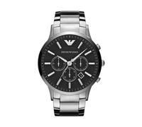 Emporio Armani Orologio Uomo AR2434 Cronografo Data Acciaio e Nero 43mm