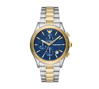 Emporio Armani Orologio Casual AR11579, Tono oro e blu