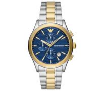 Emporio Armani Orologio Casual AR11579, Tono oro e blu