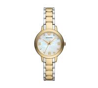Emporio Armani Orologio da Donna, Movimento a Tre Lancette, Cassa in Acciaio Inossidabile Riciclato da 32 mm (Almeno 50%) con Bracciale in Acciaio Inossidabile Riciclato (Almeno 50%), AR11513