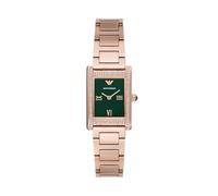 Emporio Armani Orologio Analogico al Quarzo Donna con Cinturino in Acciaio Inossidabile AR11641, Tonalità Oro Rosa, 22 mm