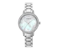 Emporio Armani Orologio da donna, movimento a tre lancette, cassa in acciaio inossidabile da 32 mm e bracciale in acciaio inossidabile, AR11484