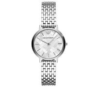 Emporio Armani Orologio da donna, movimento a due lancette, cassa in acciaio inossidabile da 32 mm con bracciale in acciaio inossidabile, AR11112