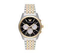 Emporio Armani Orologio uomo quarzo cronografo cassa 41mm cinturino acciaio/pelle