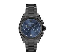 Emporio Armani Orologio da uomo, movimento cronografo, orologio in acciaio inossidabile con cassa da 43 mm, Grigio (Grey)