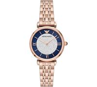 Emporio Armani Orologio Donna, movimento a due lancette, cassa in acciaio inossidabile 32 mm con bracciale in acciaio inossidabile, AR11423