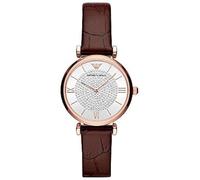 Orologio Donna EMPORIO ARMANI GIANNI T-BAR AR11269 Pelle Marrone Rosè
