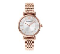 Emporio Armani Orologio Donna, movimento a due lancette, cassa in acciaio inossidabile oro rosa 32 mm con bracciale in acciaio inossidabile, AR11446