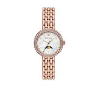 Emporio Armani Orologio Donna, movimento a fasi lunari, cassa in acciaio inossidabile oro rosa 32 mm con bracciale in acciaio inossidabile, AR11462