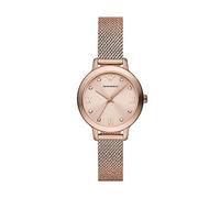 Emporio Armani Orologio Donna, Movimento a Tre Lancette, Cassa in Acciaio Inossidabile Riciclato da 32 mm in Oro Rosa (Almeno 50%) con Cinturino a Maglia in Acciaio Inossidabile, AR11512