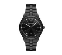 Emporio Armani Orologio per uomo, Movimento al quarzo con data a tre lancette e cassa da 41 mm con cinturino in acciaio o pelle
