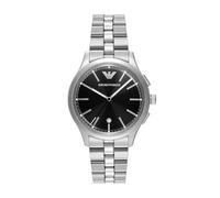 Emporio Armani Orologio per uomo, Movimento al quarzo con data a tre lancette e cassa da 41 mm con cinturino in acciaio o pelle