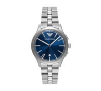 Emporio Armani Orologio per uomo, Movimento al quarzo con data a tre lancette e cassa da 41 mm con cinturino in acciaio o pelle