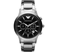 Emporio Armani Orologio Uomo AR2434 Cronografo Data Acciaio e Nero 43mm