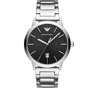 Emporio Armani Orologio Uomo, movimento a tre lancette con data, cassa 43 mm in acciaio inossidabile con bracciale in acciaio inossidabile, AR11310