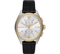 Orologio Uomo EMPORIO ARMANI CLAUDIO AR11498 Chrono Pelle Nero Gold Dorato
