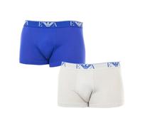 Emporio Armani - Pack-2 Boxer Retro Elasticizzati in Cotone - - Underwear - Uomo - Multicolore - S