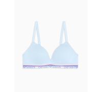 EMPORIO ARMANI Padded Triangle Bra Reggiseno Imbottito, Light Blue, S Donna