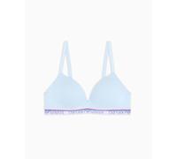 EMPORIO ARMANI Padded Triangle Bra Reggiseno Imbottito, Light Blue, S Donna