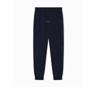 Emporio Armani Pantalone Uomo Basic Terry con Polsini Blu XL, Blu, XL