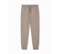 Emporio Armani Pantalone Uomo Basic Terry con Polsini Marrone XL, Marrone, XL