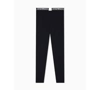 Emporio Armani Pantaloni Leggings Logoband Donna, Nero, XS