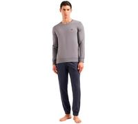 Emporio Armani Pattern Mix Long Pajamas Pajama Set, Magnet/Stamp MICR PA, XL Men's