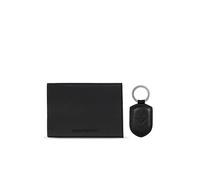 SET PORTAFOGLIO+PORTACHIAVI PELLE NERA EMPORIO ARMANI