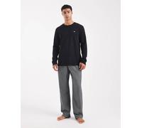 Emporio Armani - Pigiama a quadri nero con logo 42