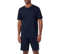 Emporio Armani Pigiama Corto Deluxe Uomo Blu L, Blu, L