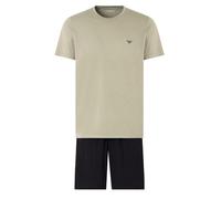 Emporio Armani Pigiama corto grigio / nero Uomo - Premium - Biancheria e abbigliamento da mare - Intimo - Pigiami Emporio Armani S