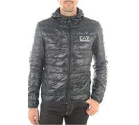 Emporio Armani Piumino da uomo Train Core Down con cappuccio, Blu notte, S