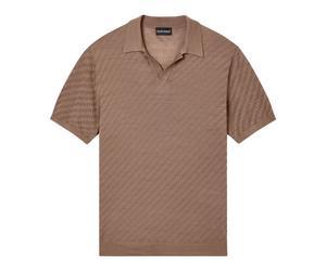 Emporio Armani - Polo in maglia a maniche corte - - Tops - Uomo - Marrone - M