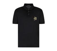 Emporio Armani - Polo Nera Saggezza Prosperità - - Tops - Uomo - Nero - M