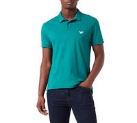 Emporio Armani Polo S/Sleeve Embroidery Logo, Polo Uomo, Verde (Emerald Green), L