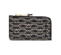 Emporio Armani - Portacarte con monogramma - - Accessories - Donna - Nero - ONE SIZE