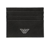 Emporio Armani - Portacarte con placca logo - - Accessories - Uomo - Nero - ONE SIZE