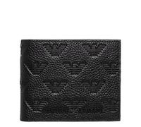 EMPORIO ARMANI Portafoglio Uomo con Portamonete - YEM122 Y142V 81072 Nero - logo inprinted - cm. 11,5x9,8x1,7