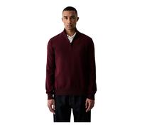 Emporio Armani - Pullover con zip a metà - - Knitwear - Uomo - Rosso - L