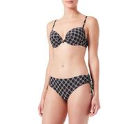Emporio Armani Push-Up Bra & Brief Jacquard Monogram Bikini Set, Set di Bikini Donna, Nero (Black), L