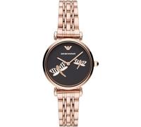 Orologio Donna EMPORIO ARMANI GIANNI T-BAR AR11206 Bracciale Acciaio Rosè Nero