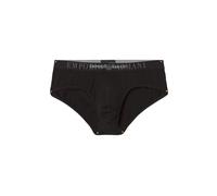 Emporio Armani Rubber Pixel Logo Brief Briefs, Nero, L Men's