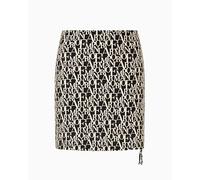 EMPORIO ARMANI Sarong Copricostume, Black/Logo Almond, L Donna