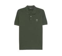 EMPORIO ARMANI Satin Label Polo Beachwear Uomo, Climbing Ivy, S