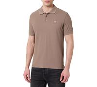 EMPORIO ARMANI Satin Label Polo Beachwear Uomo, Walnut, XXL