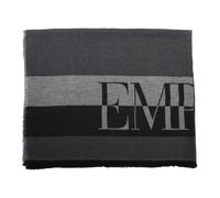 Emporio Armani - Sciarpa a Righe con Logo Oversize - - Accessories - Uomo - Multicolore - ONE SIZE